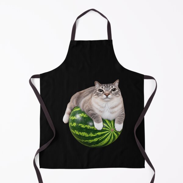 Item preview, Funny Cat on Watermelon Meme Art designed and sold by elderberry.