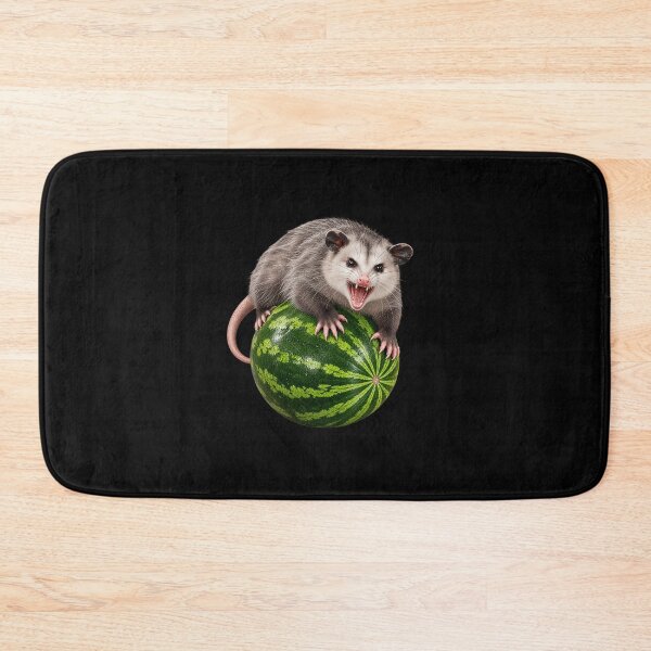 Item preview, Hissing Opossum Perched on Watermelon designed and sold by elderberry.