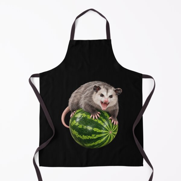Item preview, Hissing Opossum Perched on Watermelon designed and sold by elderberry.