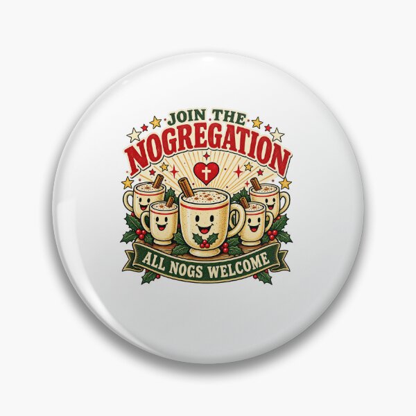 Item preview, Christmas Nogregation Eggnog Gathering designed and sold by elderberry.