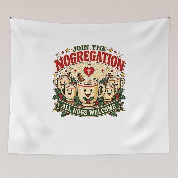 Item preview, Christmas Nogregation Eggnog Gathering designed and sold by elderberry.