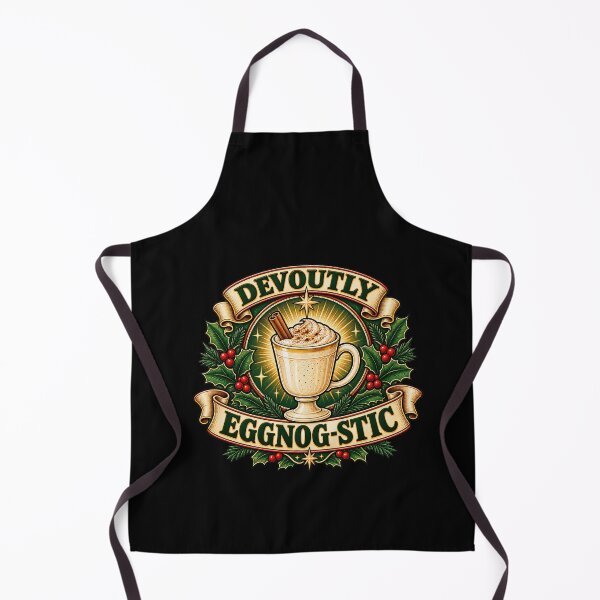 Item preview, Funny Devoutly Eggnog-Stic Christmas Pun Art designed and sold by elderberry.