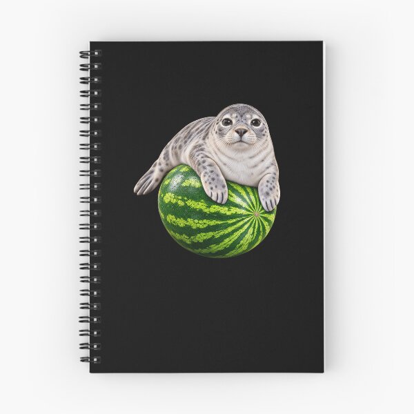 Item preview, Spotted Seal Pup and Watermelon designed and sold by elderberry.