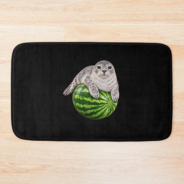 Item preview, Spotted Seal Pup and Watermelon designed and sold by elderberry.