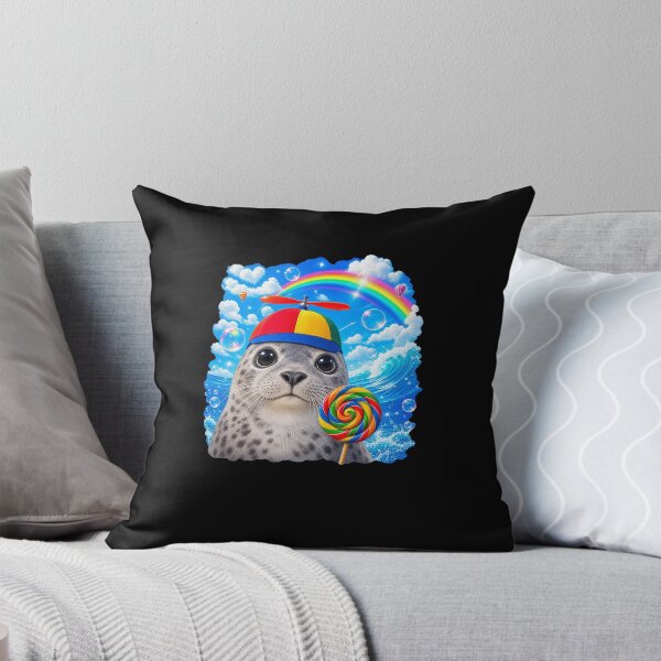 Item preview, Funny Seal With Propeller Cap and Lollipop Hopecore Art designed and sold by elderberry.