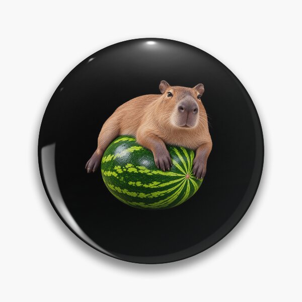 Item preview, Cute Capybara Watermelon Humor designed and sold by elderberry.