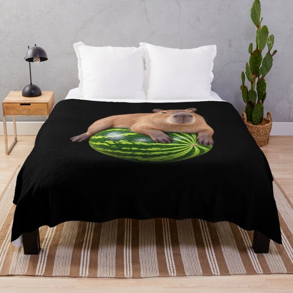 Item preview, Cute Capybara Watermelon Humor designed and sold by elderberry.