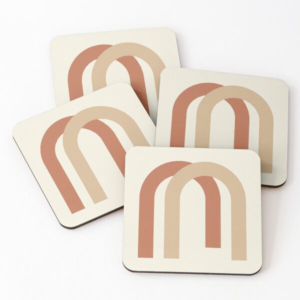 Item preview, Interlocking Arches | Minimalist Terracotta Geometric Study designed and sold by Zaramodo.