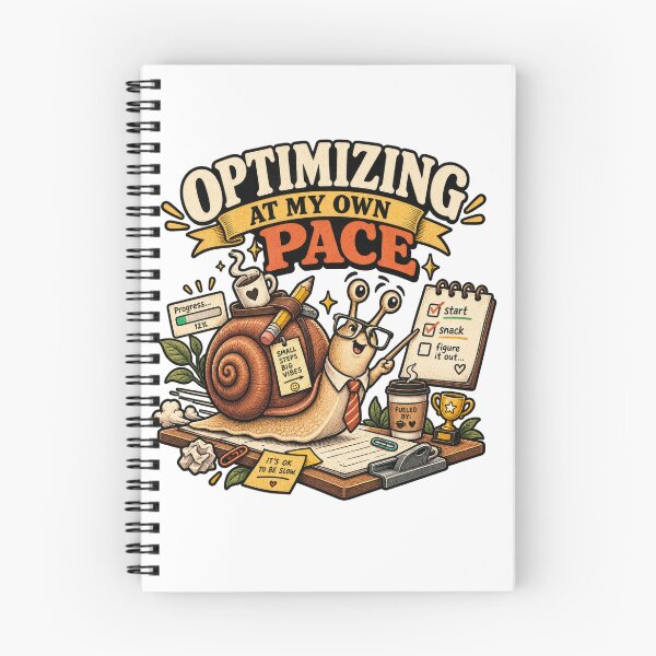 Item preview, Optimizing At My Own Pace Snail designed and sold by Trendy-Artistry.