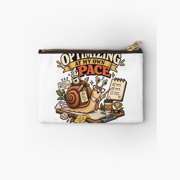 Item preview, Optimizing At My Own Pace Snail designed and sold by Trendy-Artistry.