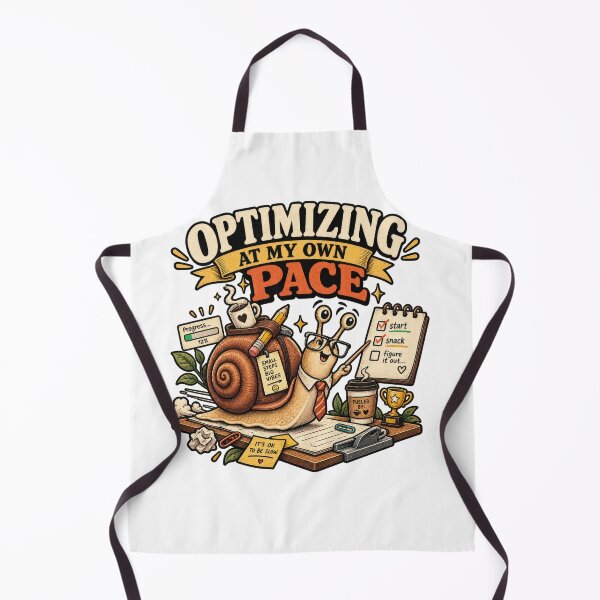 Item preview, Optimizing At My Own Pace Snail designed and sold by Trendy-Artistry.