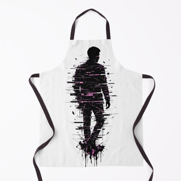 Item preview, Neon Glitch Man Cyberpunk Illustration designed and sold by puzzell.