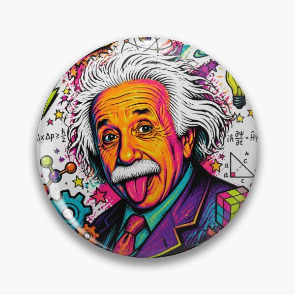 Item preview, Psychedelic Neon Albert Einstein Genius Pop Art designed and sold by Skyrocketz.