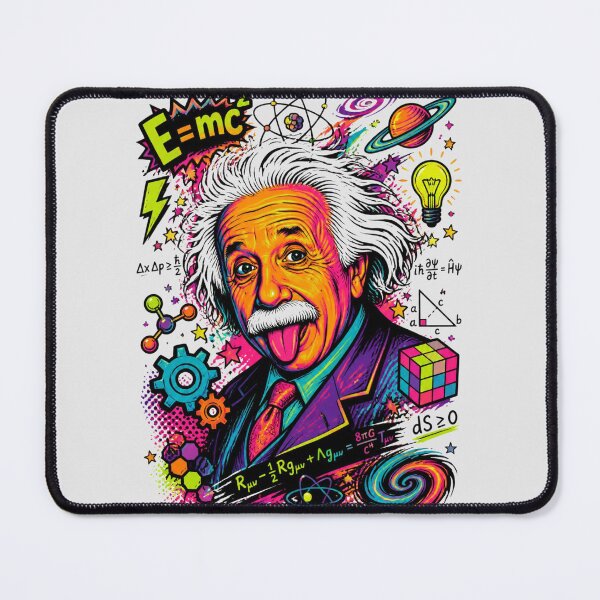 Item preview, Psychedelic Neon Albert Einstein Genius Pop Art designed and sold by Skyrocketz.