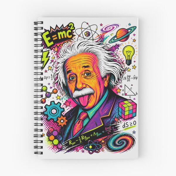 Item preview, Psychedelic Neon Albert Einstein Genius Pop Art designed and sold by Skyrocketz.