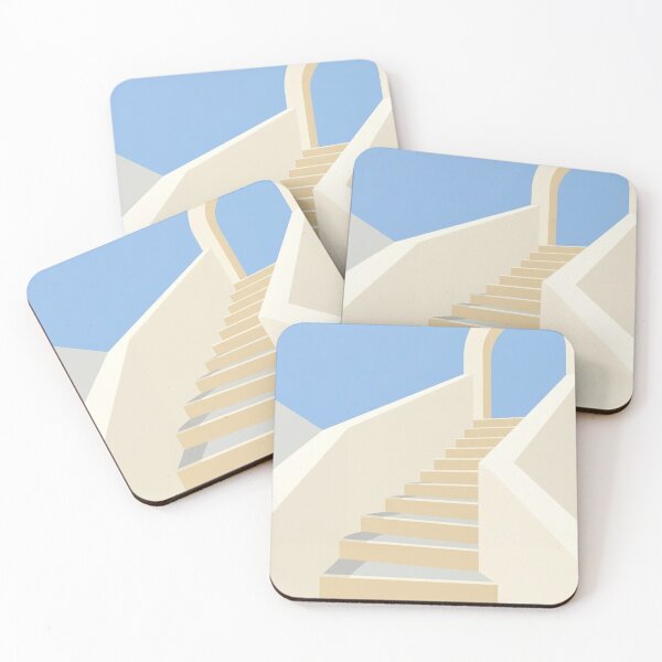 Item preview, Sun-Bleached Stone Steps | Minimalist Mediterranean Study designed and sold by Zaramodo.