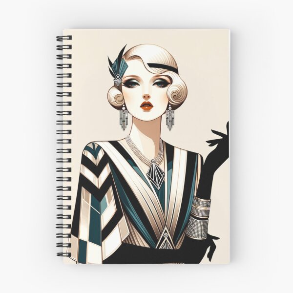 Aperçu de l'œuvre Femme élégante de style Art déco créée et vendue par AlphaPODMonkey.