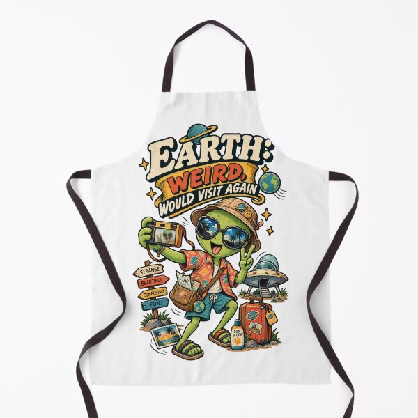 Item preview, Earth Weird Would Visit Again Alien designed and sold by Trendy-Artistry.
