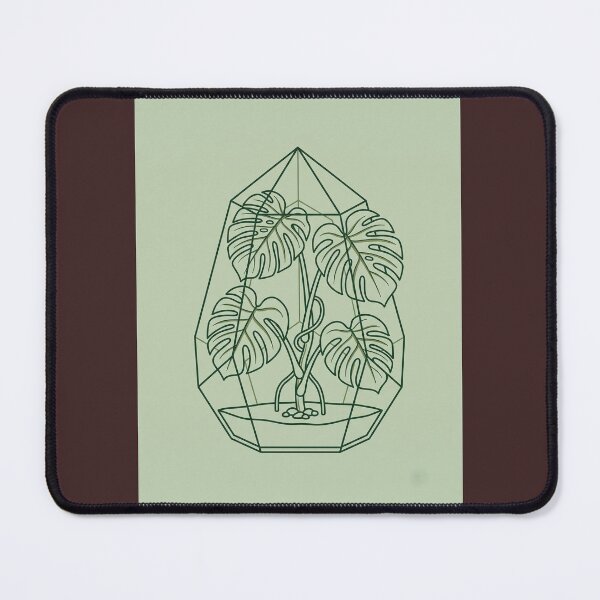 Item preview, Monstera Glass Terrarium - Plant Lover Minimalist Line Art Sticker designed and sold by MissoStudio.