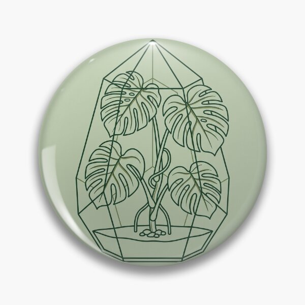 Item preview, Monstera Glass Terrarium - Plant Lover Minimalist Line Art Sticker designed and sold by MissoStudio.