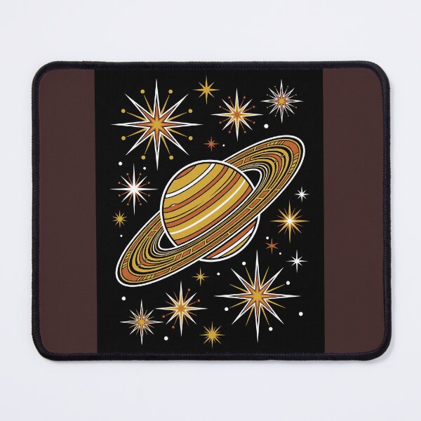 Item preview, Mid-Century Planet Saturn - Space Age Retro Celestial Sticker designed and sold by MissoStudio.