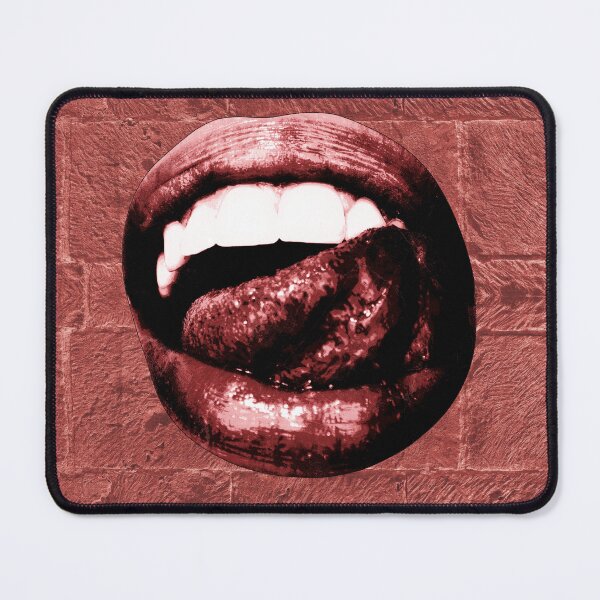 Item preview, Glossy Red Lips Tongue Out Goth Glam designed and sold by Ghoul Enterprises.