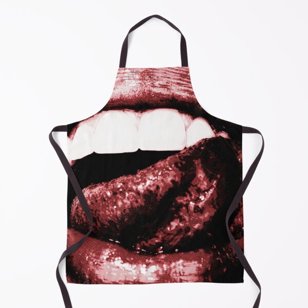 Item preview, Glossy Red Lips Tongue Out Goth Glam designed and sold by Ghoul Enterprises.