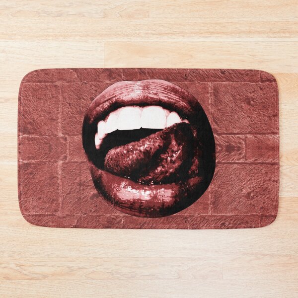 Item preview, Glossy Red Lips Tongue Out Goth Glam designed and sold by Ghoul Enterprises.