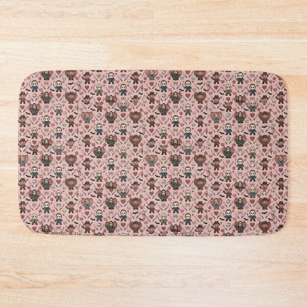 Item preview, Cute Coquette Horror Movie Villains Pink Seamless Pattern designed and sold by GrimNest.