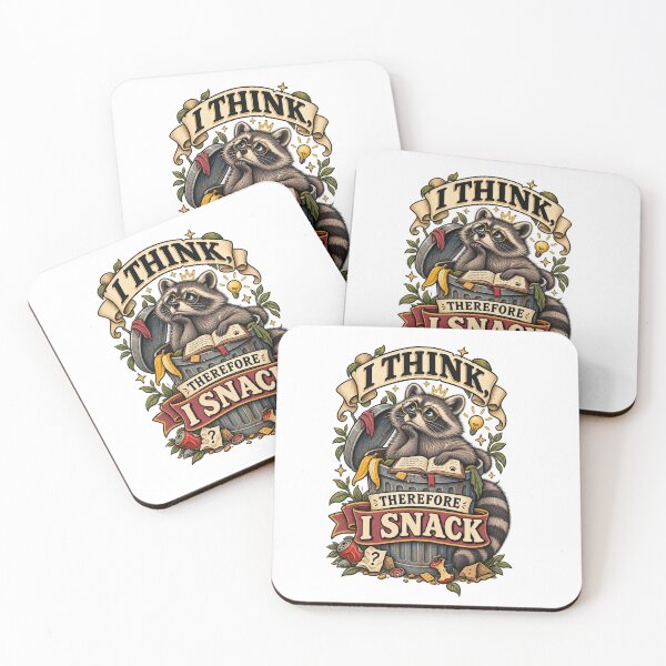 Item preview, I Think Therefore I Snack Raccoon designed and sold by Trendy-Artistry.