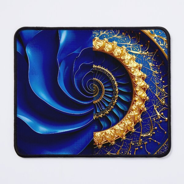 Item preview, Classic Sapphire and Gold Filigree Geometric Vortex designed and sold by Vicky Brago-Mitchell®.