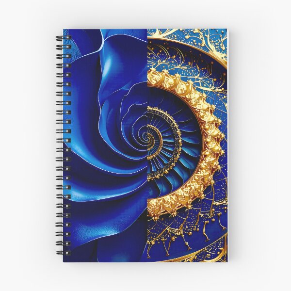 Item preview, Classic Sapphire and Gold Filigree Geometric Vortex designed and sold by Vicky Brago-Mitchell®.