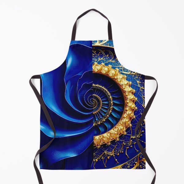 Item preview, Classic Sapphire and Gold Filigree Geometric Vortex designed and sold by Vicky Brago-Mitchell®.