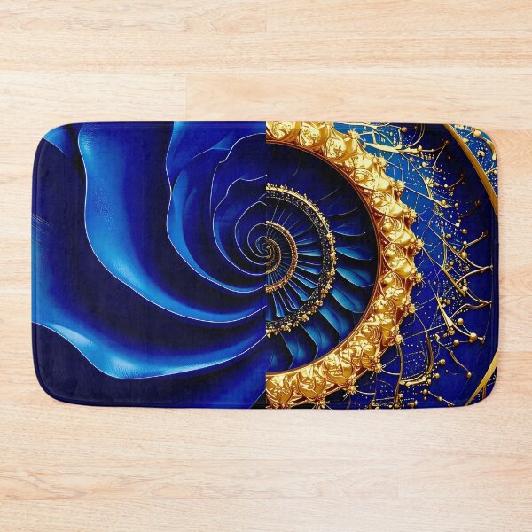Item preview, Classic Sapphire and Gold Filigree Geometric Vortex designed and sold by Vicky Brago-Mitchell®.