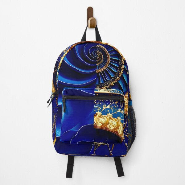 Item preview, Classic Sapphire and Gold Filigree Geometric Vortex designed and sold by Vicky Brago-Mitchell®.