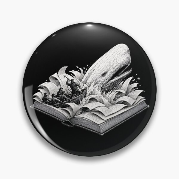Item preview, Moby-Dick The Whale | Favorite Book designed and sold by Funny Vintage Stickers And T-Shirts.