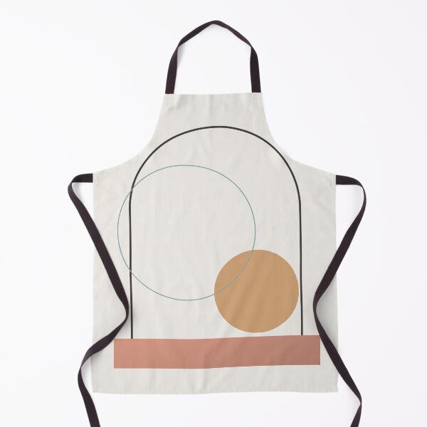 Item preview, Minimalist abstract geometric art print with arches and circles in warm earth tones. designed and sold by Diseño que alegran tu día.