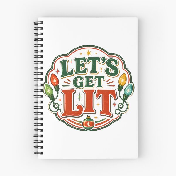 Item preview, Let's Get Lit Christmas String Lights Funny Holiday Design designed and sold by OliviaHayesArt.