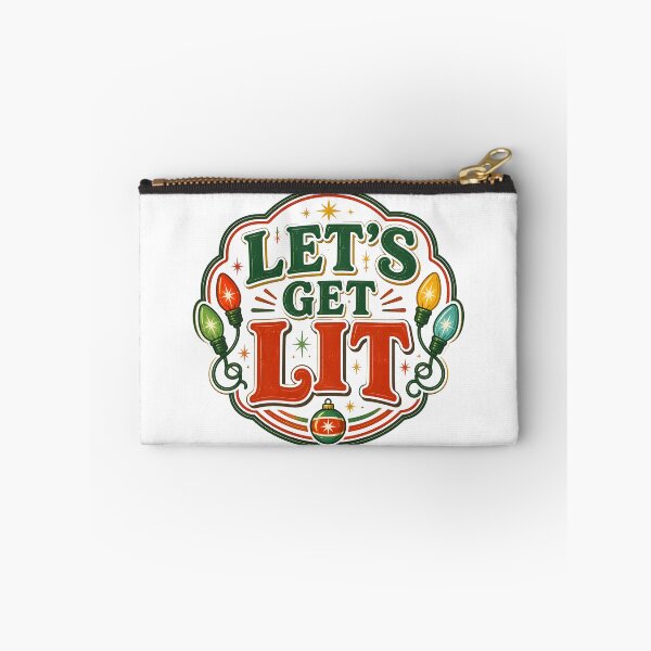 Item preview, Let's Get Lit Christmas String Lights Funny Holiday Design designed and sold by OliviaHayesArt.