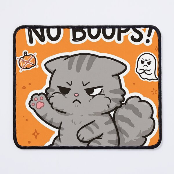 Item preview, No Boops! Grumpy Gray Tabby Cat Halloween designed and sold by CMWorkshop.