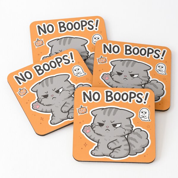 Item preview, No Boops! Grumpy Gray Tabby Cat Halloween designed and sold by CMWorkshop.