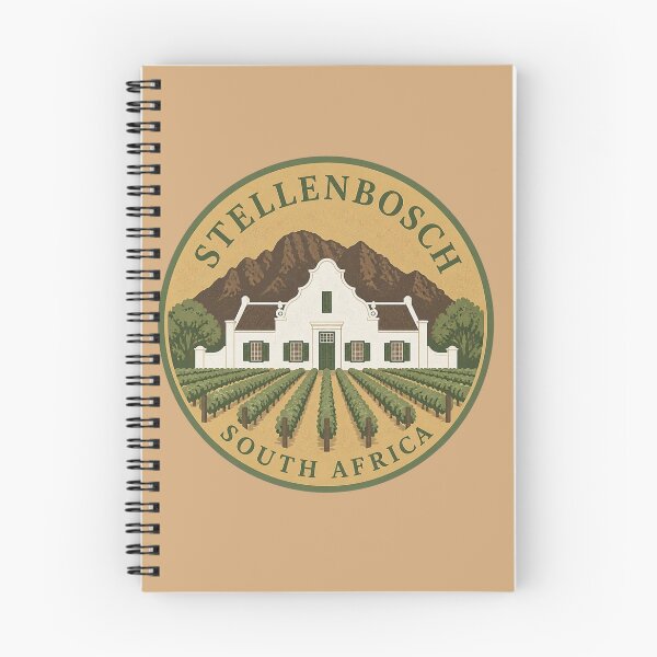 Item preview, Stellenbosch Winelands Heritage Round Badge South Africa designed and sold by The Digital Compass.