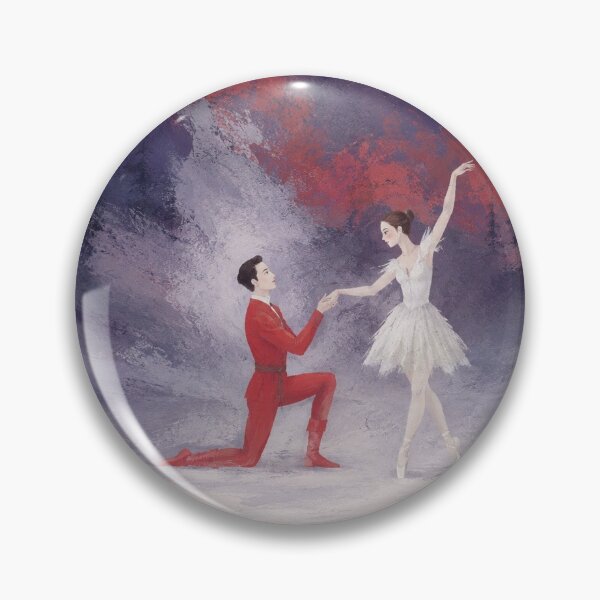 Item preview, Romantic Ballet Dancers Performing in Winter Forest designed and sold by ArtNova17.