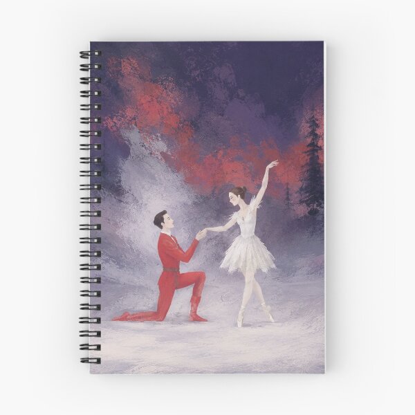 Item preview, Romantic Ballet Dancers Performing in Winter Forest designed and sold by ArtNova17.