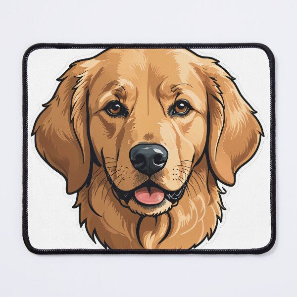 Item preview, Golden Retriever Face Portrait Bold Outline Minimal – Golden retriever mom gift designed and sold by michallechowicz.