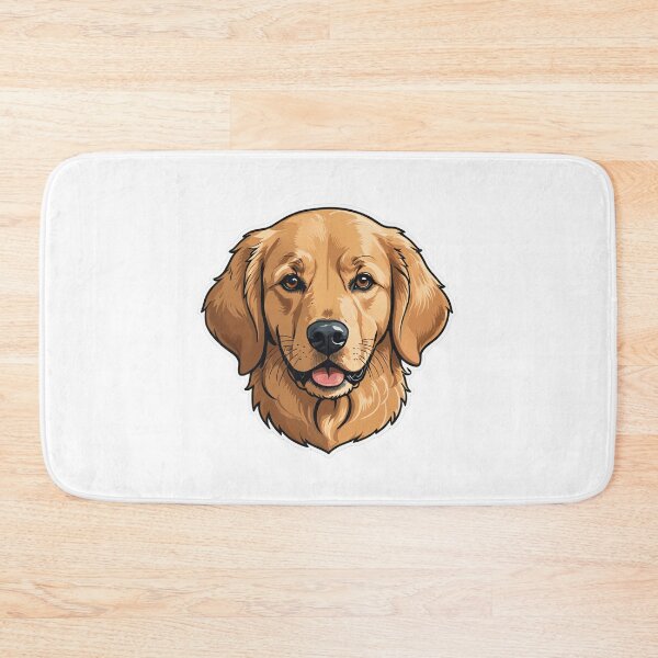 Item preview, Golden Retriever Face Portrait Bold Outline Minimal – Golden retriever mom gift designed and sold by michallechowicz.