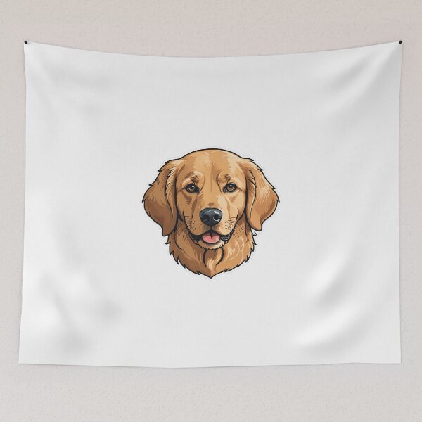 Item preview, Golden Retriever Face Portrait Bold Outline Minimal – Golden retriever mom gift designed and sold by michallechowicz.