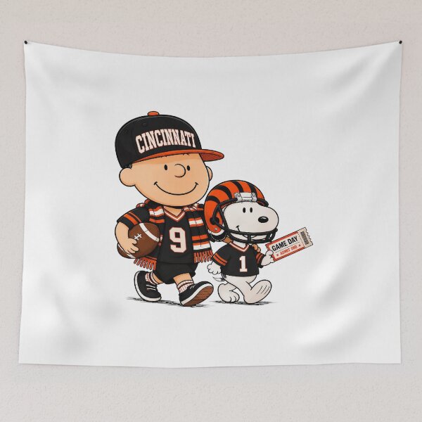 Item preview, Charlie Brown & Snoopy Cincinnati Game Day designed and sold by VelvetSymbol.