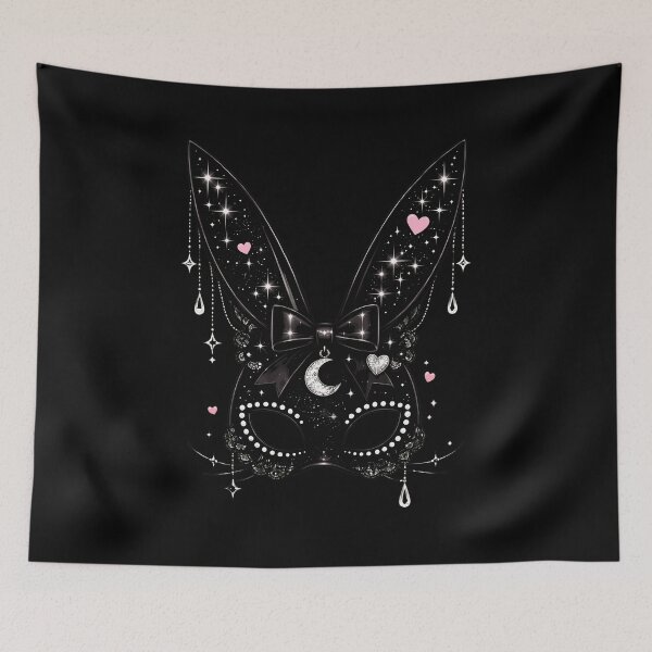 Item preview, Mysterious Bunny Masquerade Mask Design designed and sold by honistratton.