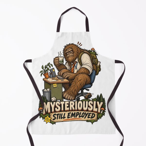 Item preview, Mysteriously Still Employed Bigfoot designed and sold by Trendy-Artistry.